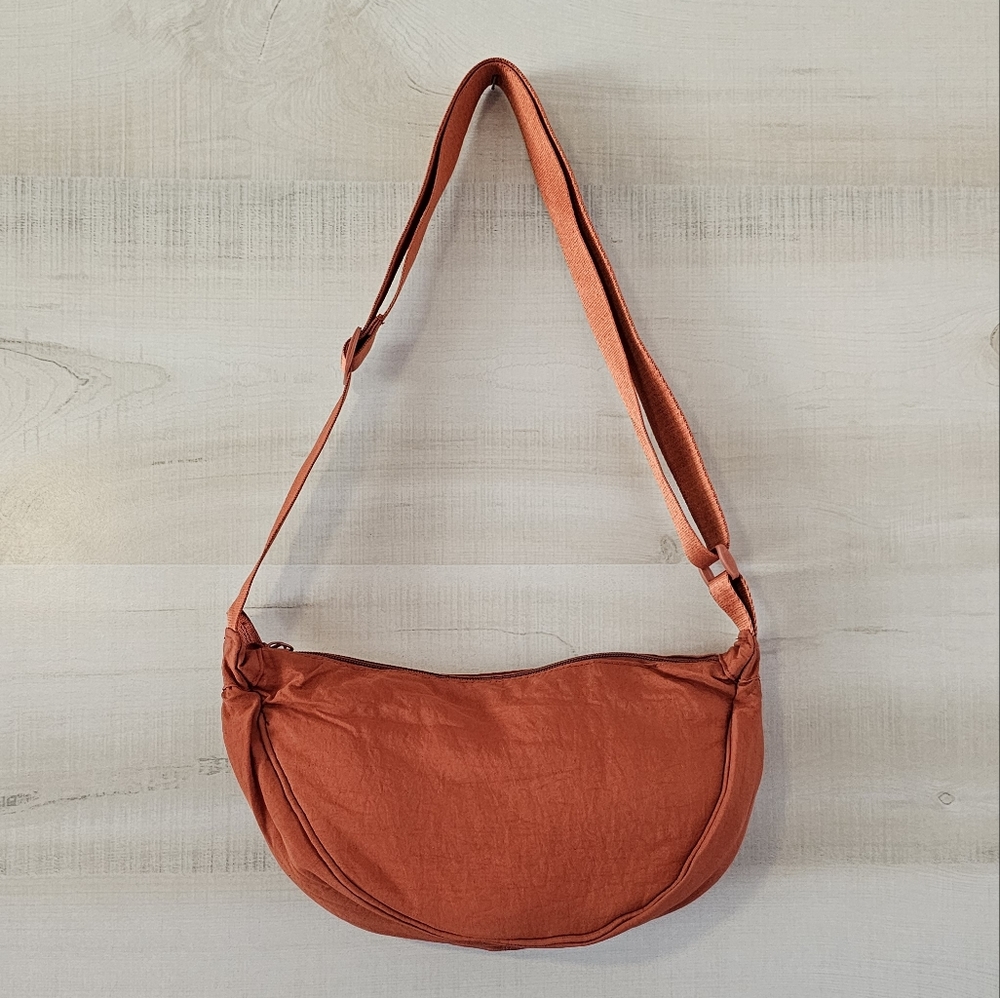 Orange Nylon Shoulder/Crossbody Bag